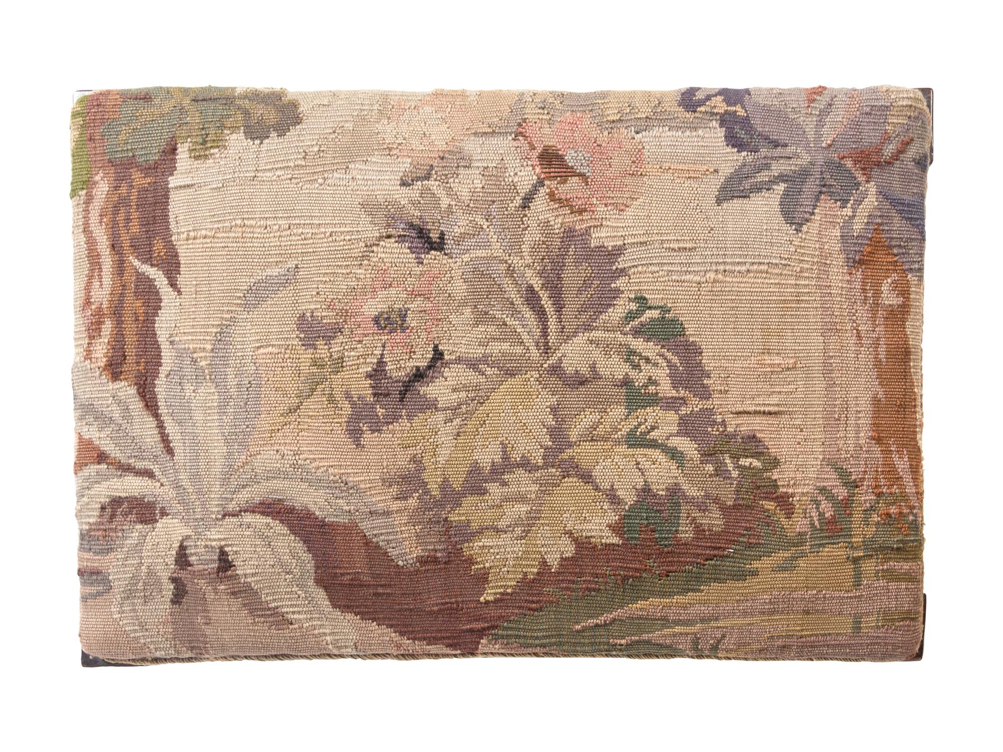 A Louis XVI Bench with Aubusson Tapestry Upholstery