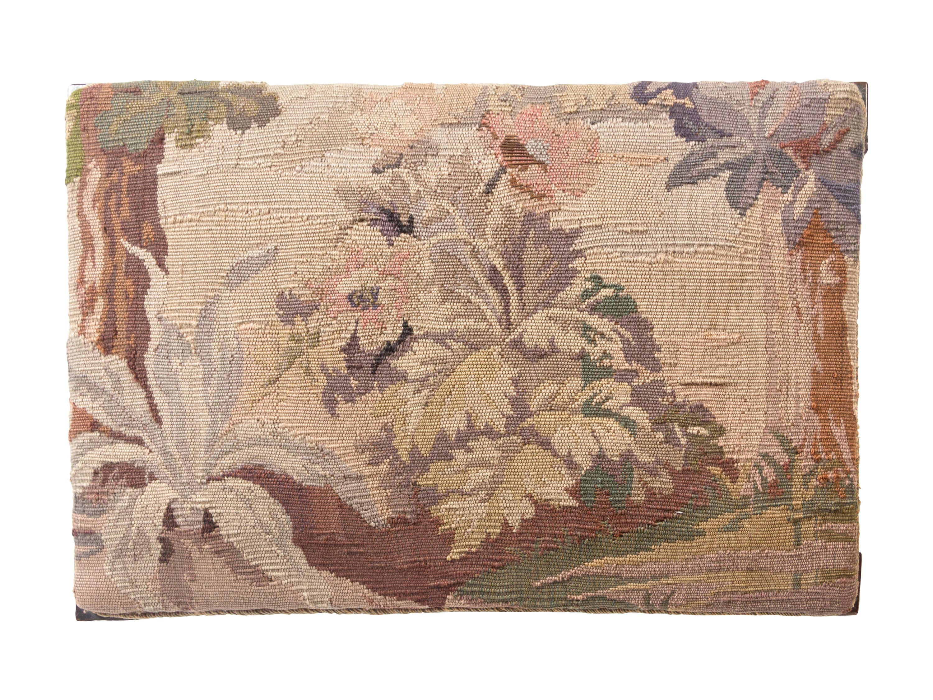 A Louis XVI Bench with Aubusson Tapestry Upholstery