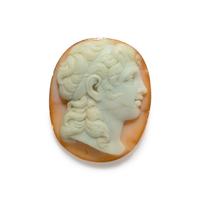 A Neoclassical Sardonyx Cameo with the Portrait Head of Alexander the Great