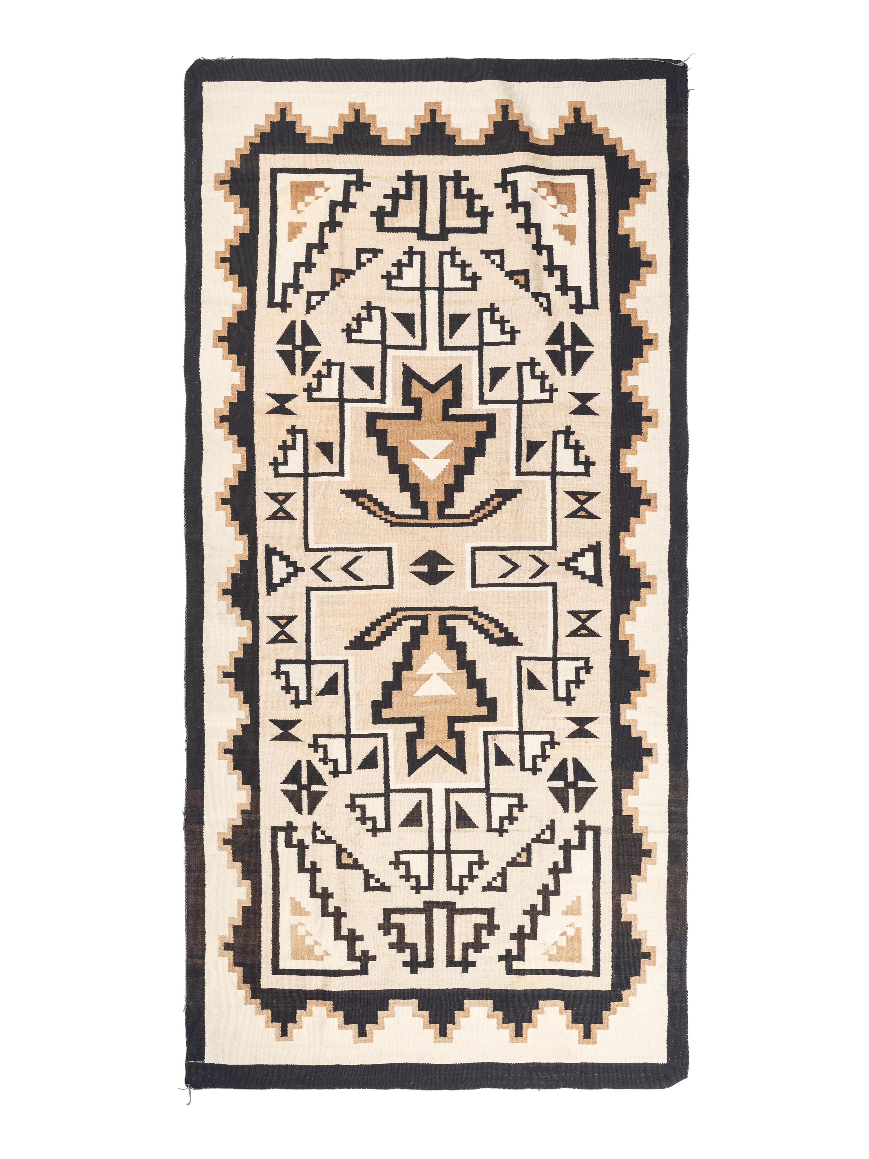 Navajo Two Grey Hills Weaving / Rug