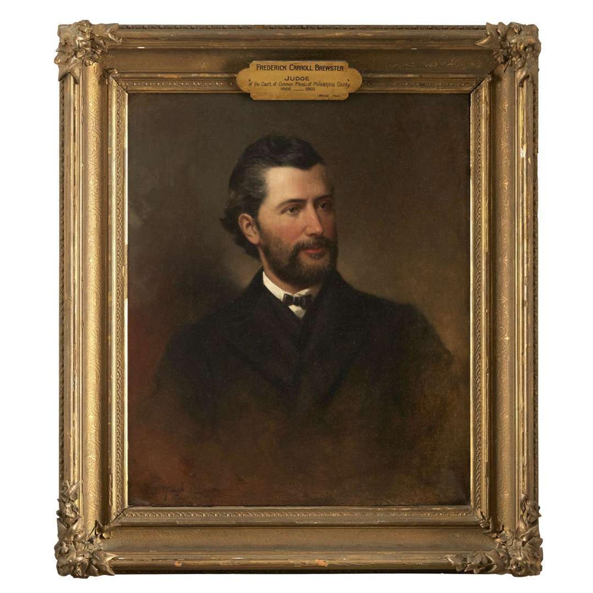 Samuel Bell Waugh (1814-1885) Two portraits of Frederick Carroll Brewster (1825-1898)