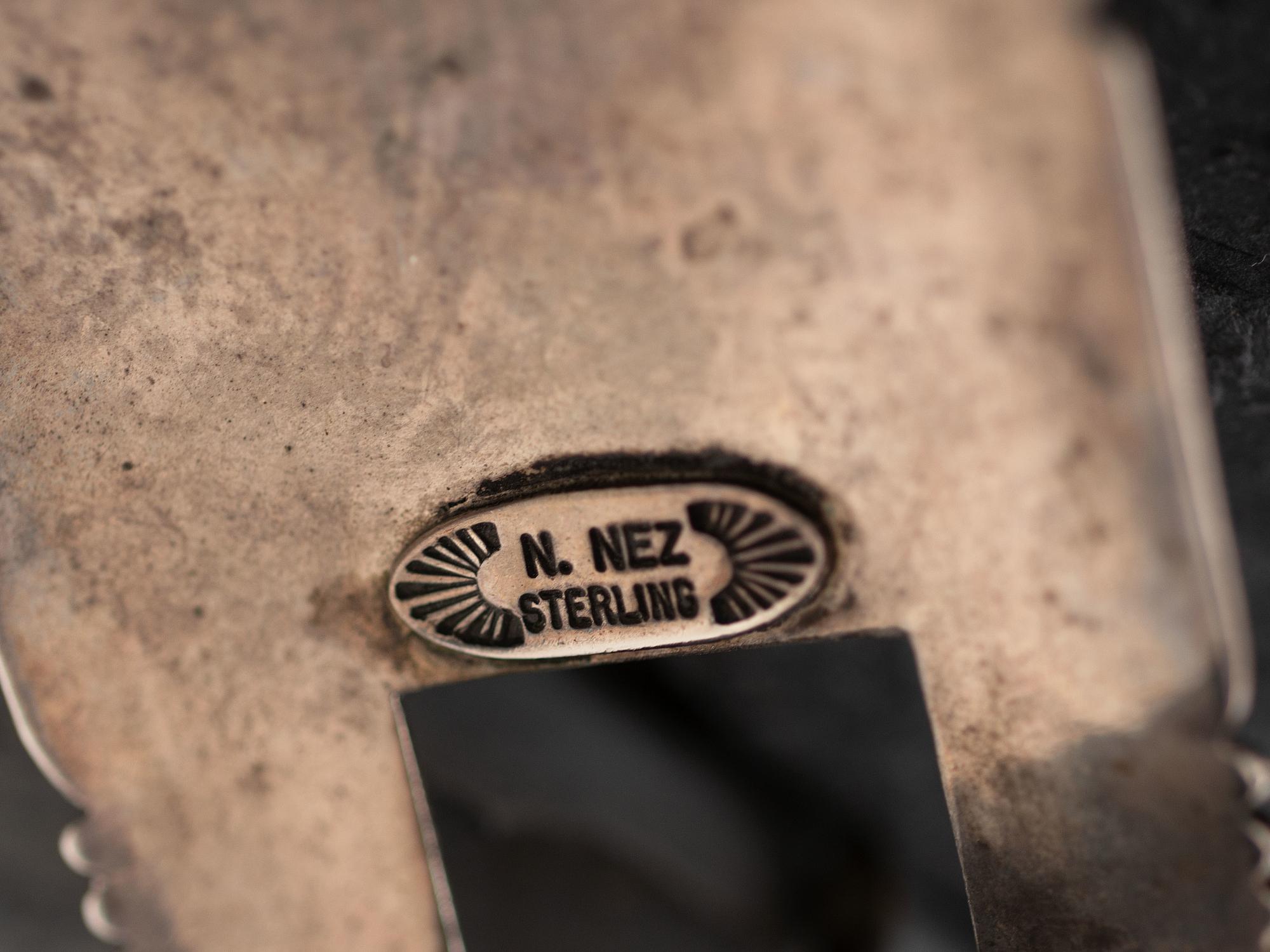Sterling Silver and Bisbee Turquoise Ranger Buckle Set