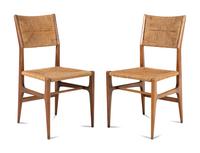 Pair of Leggera Hardwood Side Chairs, designed 1952 Cassina, Italy