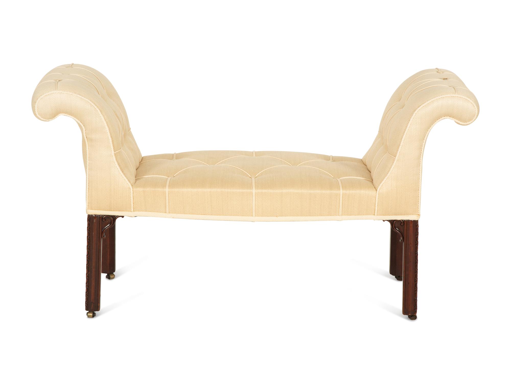 A George III Style Upholstered Window Seat