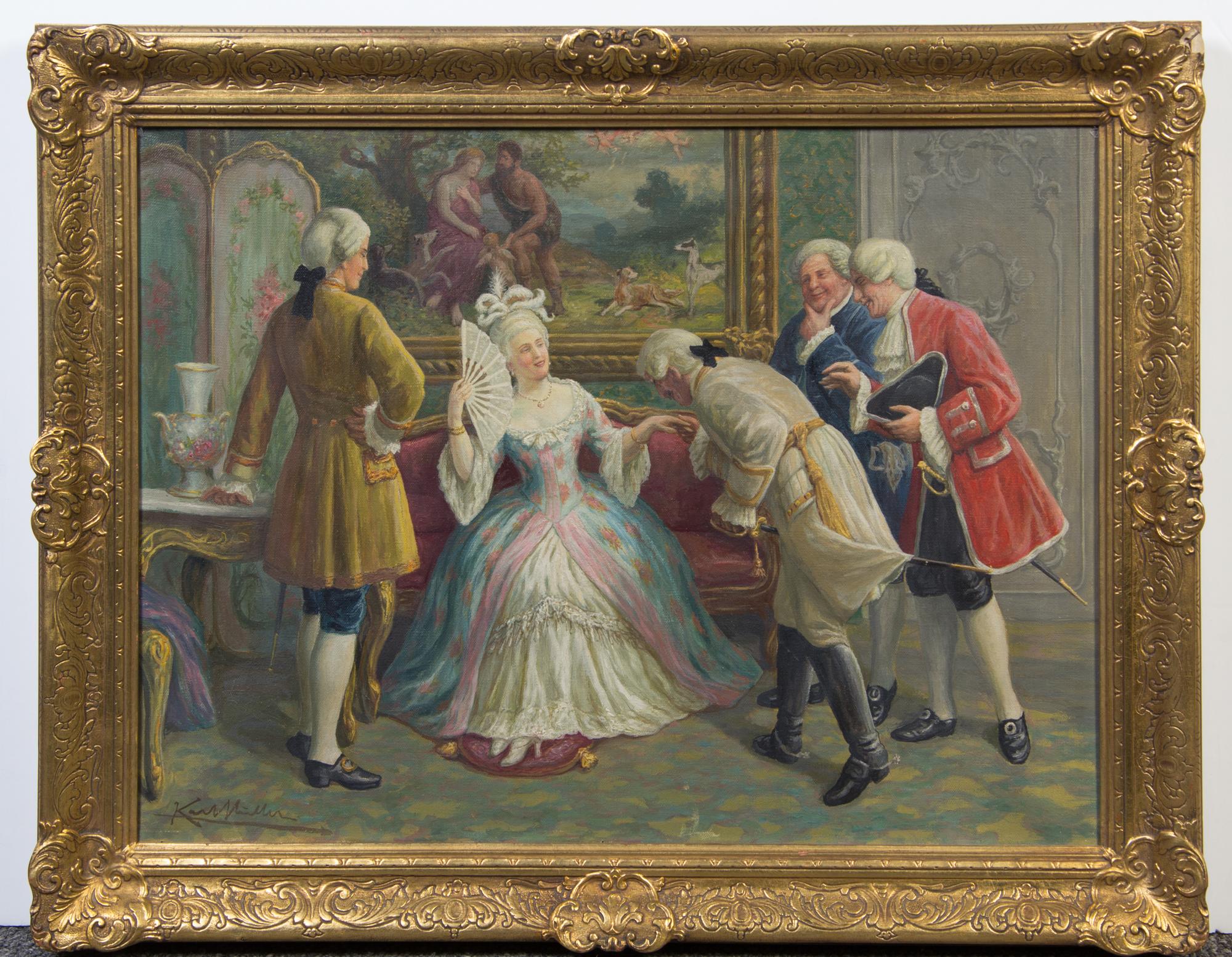 Karl Muller, (German, 19th century), The Suitor