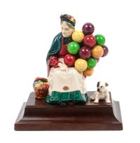A Royal Doulton English Bulldog Figural Group Height overall 9 1/2 inches.