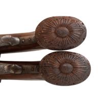 Pair of Austrian Percussion Target Pistols by Mathias Nowotny in Wien