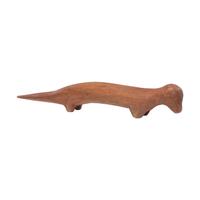 Great Lakes Carved Wood Otter Effigy