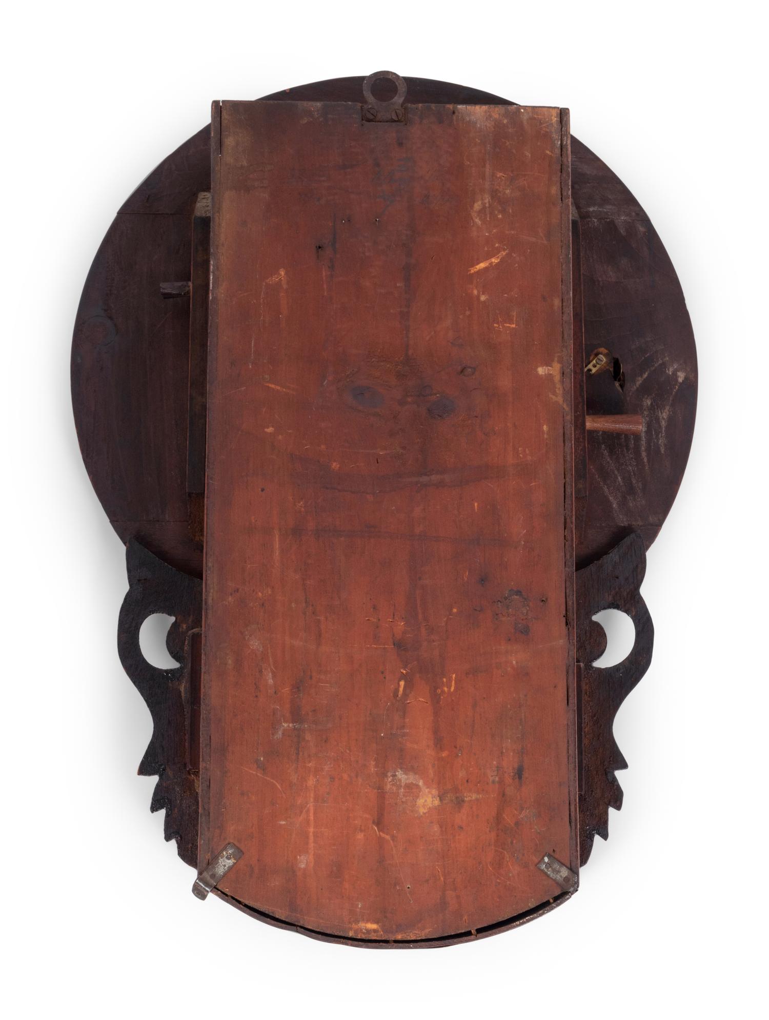 An English Walnut and Marquetry Wall Clock