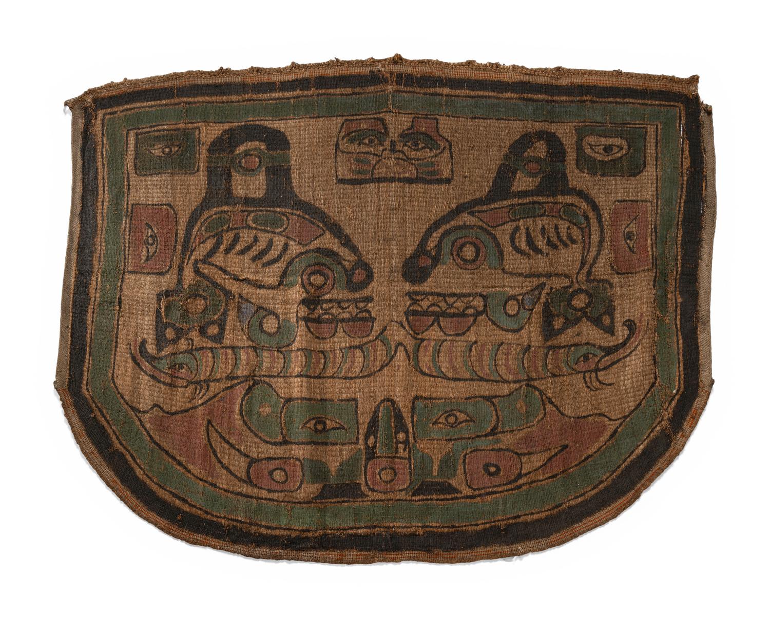 Nuu-chah-nulth Cedar Bark Painted Robe