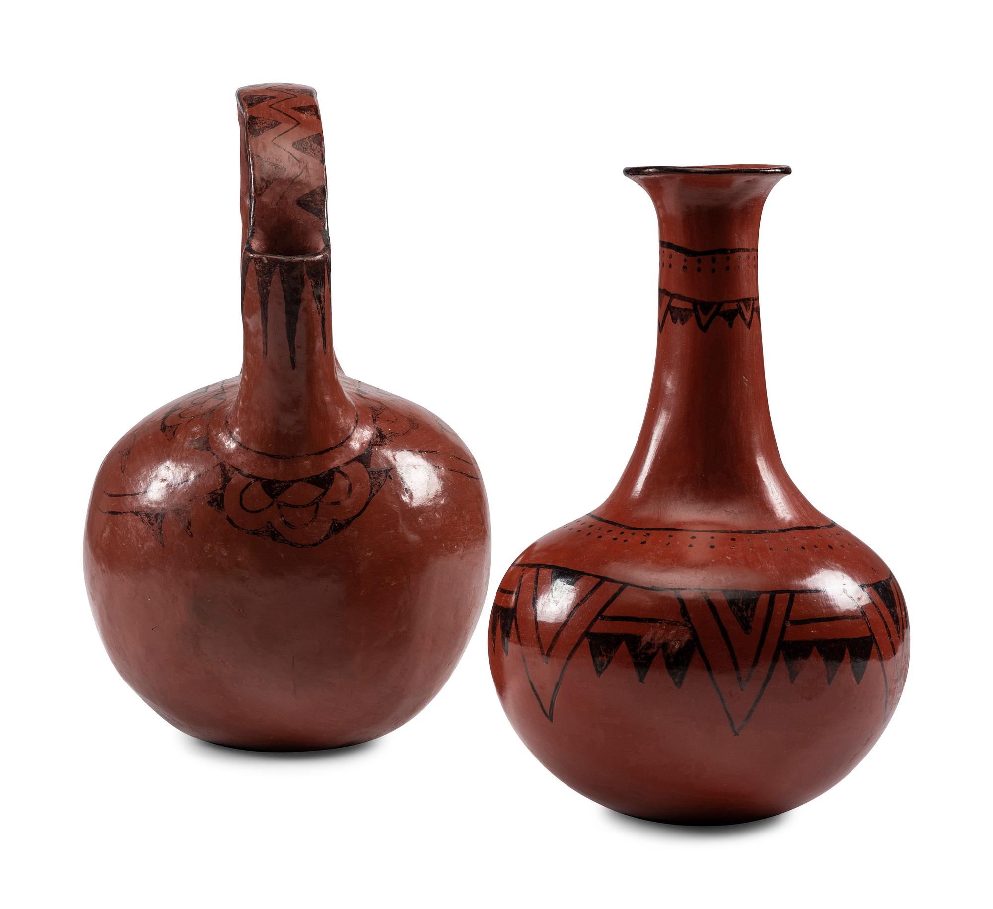 Redware Pottery Vessels