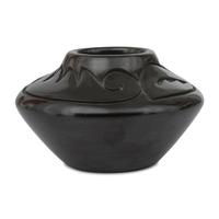 Carved Blackware Jar