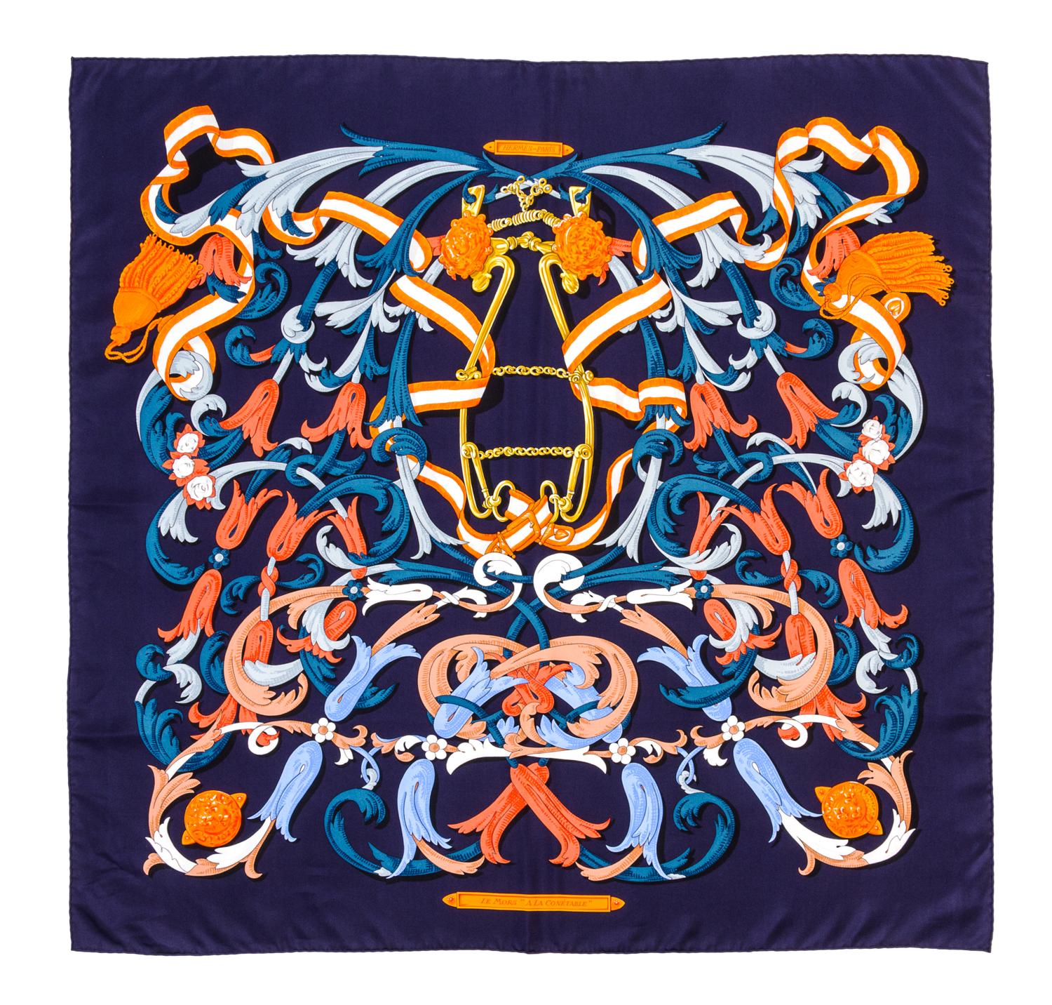 An Hermes 90cm Silk Scarf, 36" x 36".