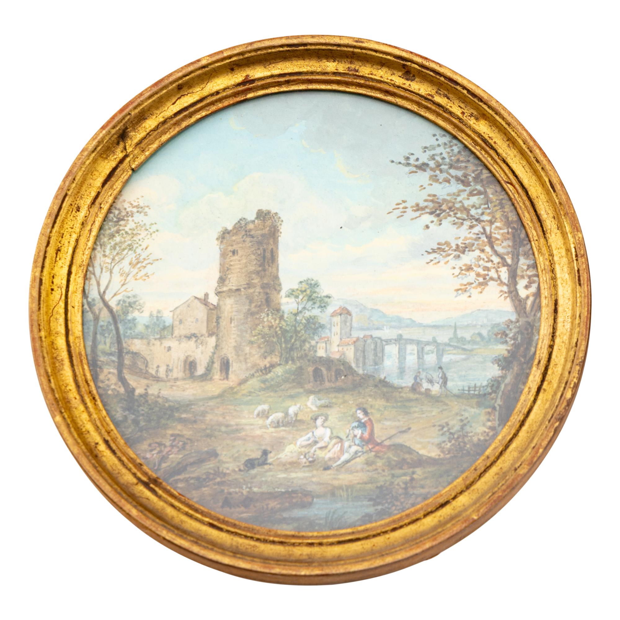 Landscapes with Ruins (a pair of works)