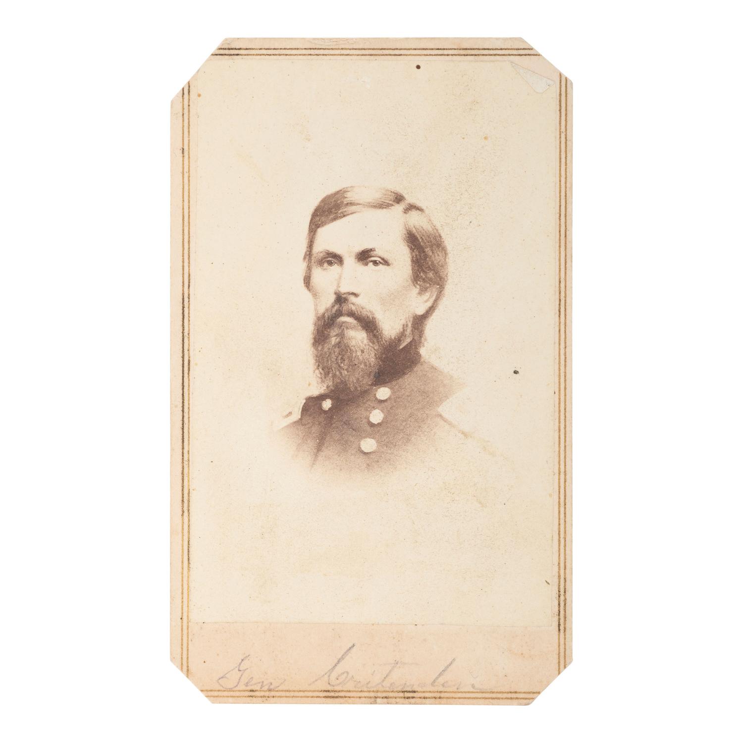 Horstmann Cavalry Officers Saber Presented to Major Eli Murray with Autographed CDV & General Crittenden CDV