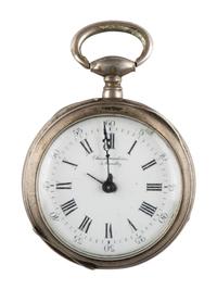 [CIVIL WAR]. Civil War-era pocket watch adorned with cloisonné Zouave. [Switzerland?]: Chambaudière à Preuilly, n.d.