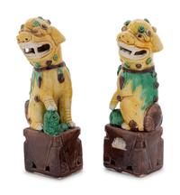 Five Chinese Porcelain Polychrome Glazed Animals