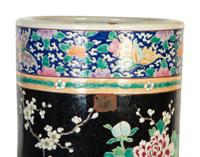 Chinese Painted Ceramic Umbrella Stand
