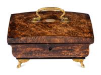 A Palais Royal Burlwood Musical Sewing Necessaire