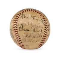A 1938 St. Louis Browns Team Signed Autograph Baseball