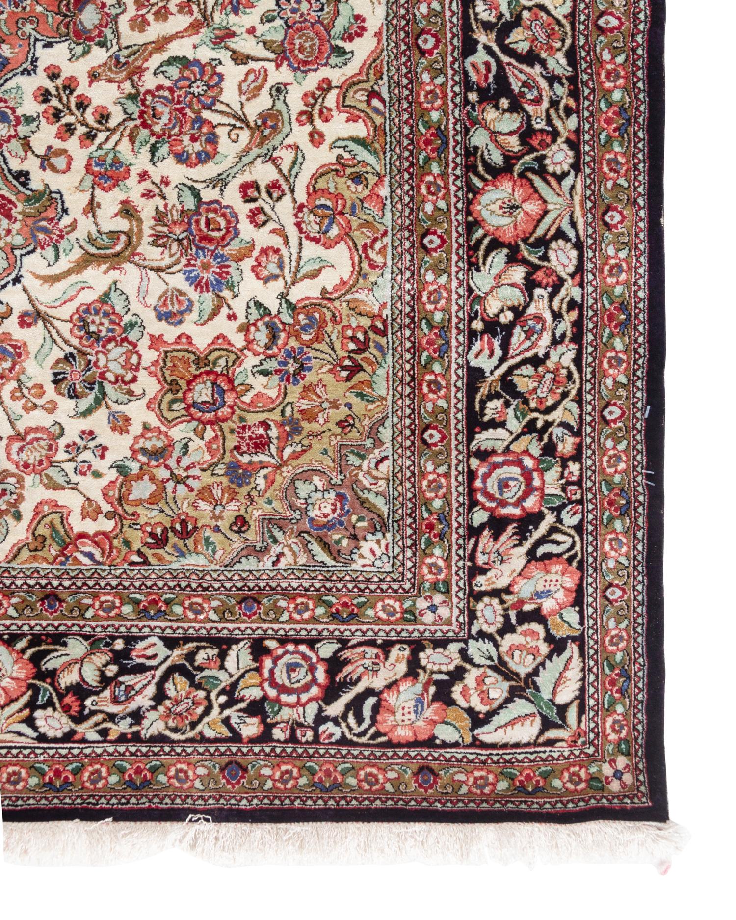 A Qum Silk Rug