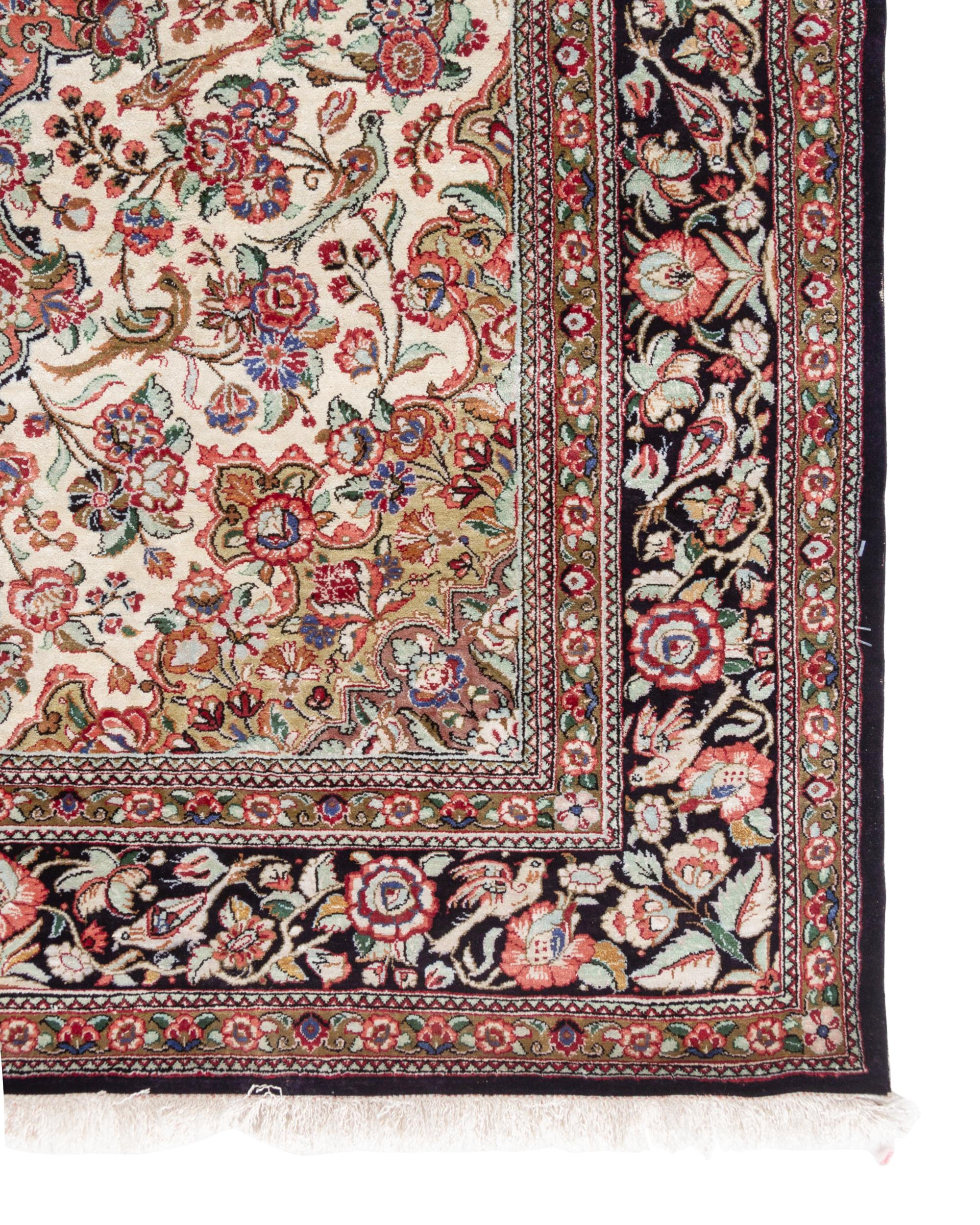 A Qum Silk Rug
