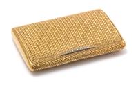 An 18 Karat Yellow Gold Compact with Mirror, Italian, 114.30 dwts.