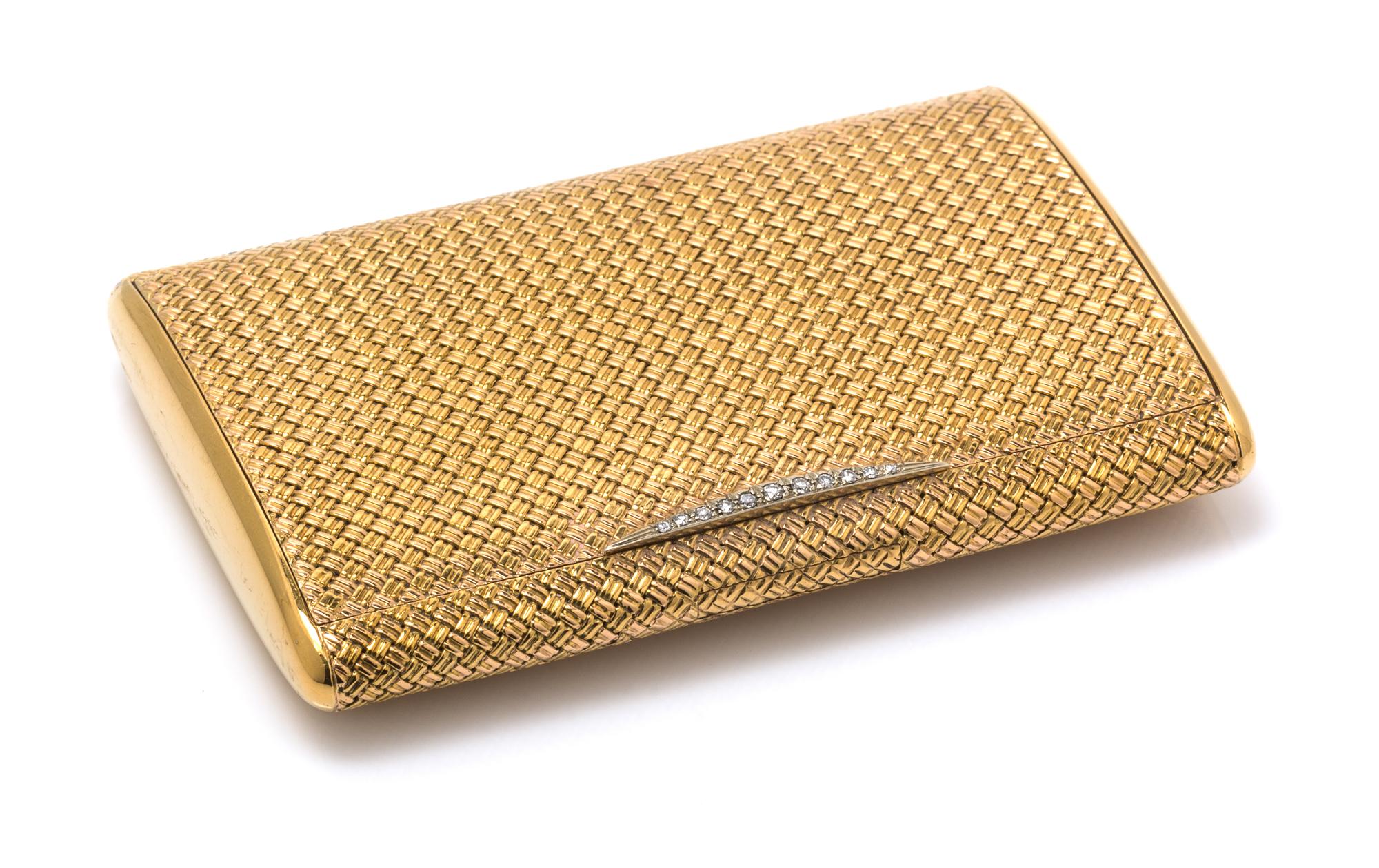 An 18 Karat Yellow Gold Compact with Mirror, Italian, 114.30 dwts.