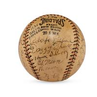 A 1930 Brooklyn Robins Team Signed Autograph Baseball (JSA, Beckett Authentication Services Letters of Authenticity)