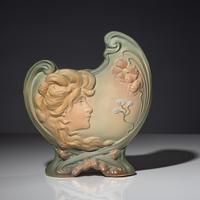 A Weller Pottery Cameo Shell Vase