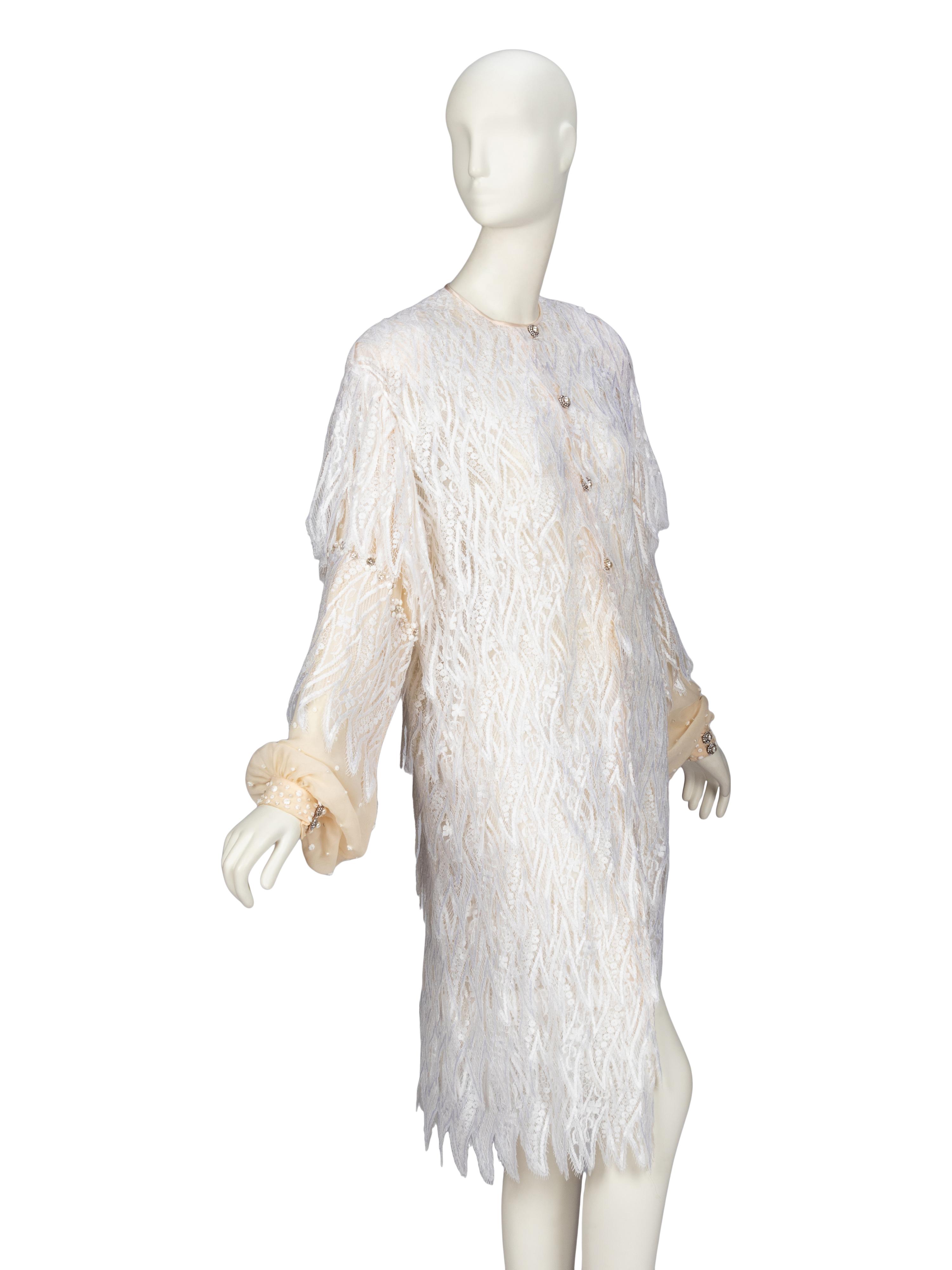 Galanos, Lace Cocktail Dress