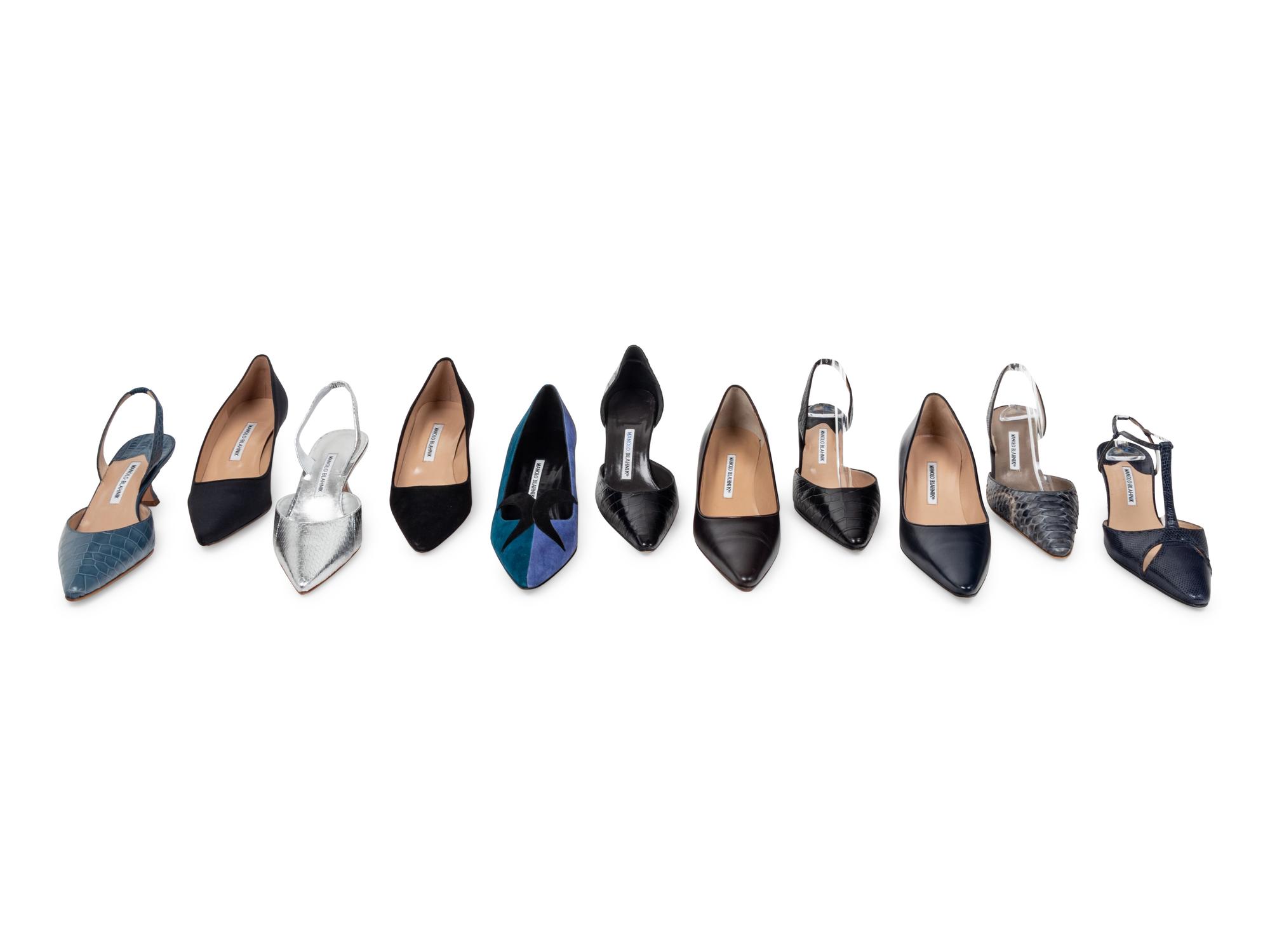 Eleven Pairs of Manolo Blahnik Heels