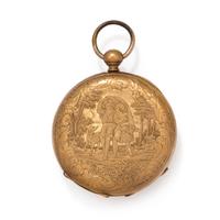 GOLD-FILLED OPEN FACE POCKET WATCH