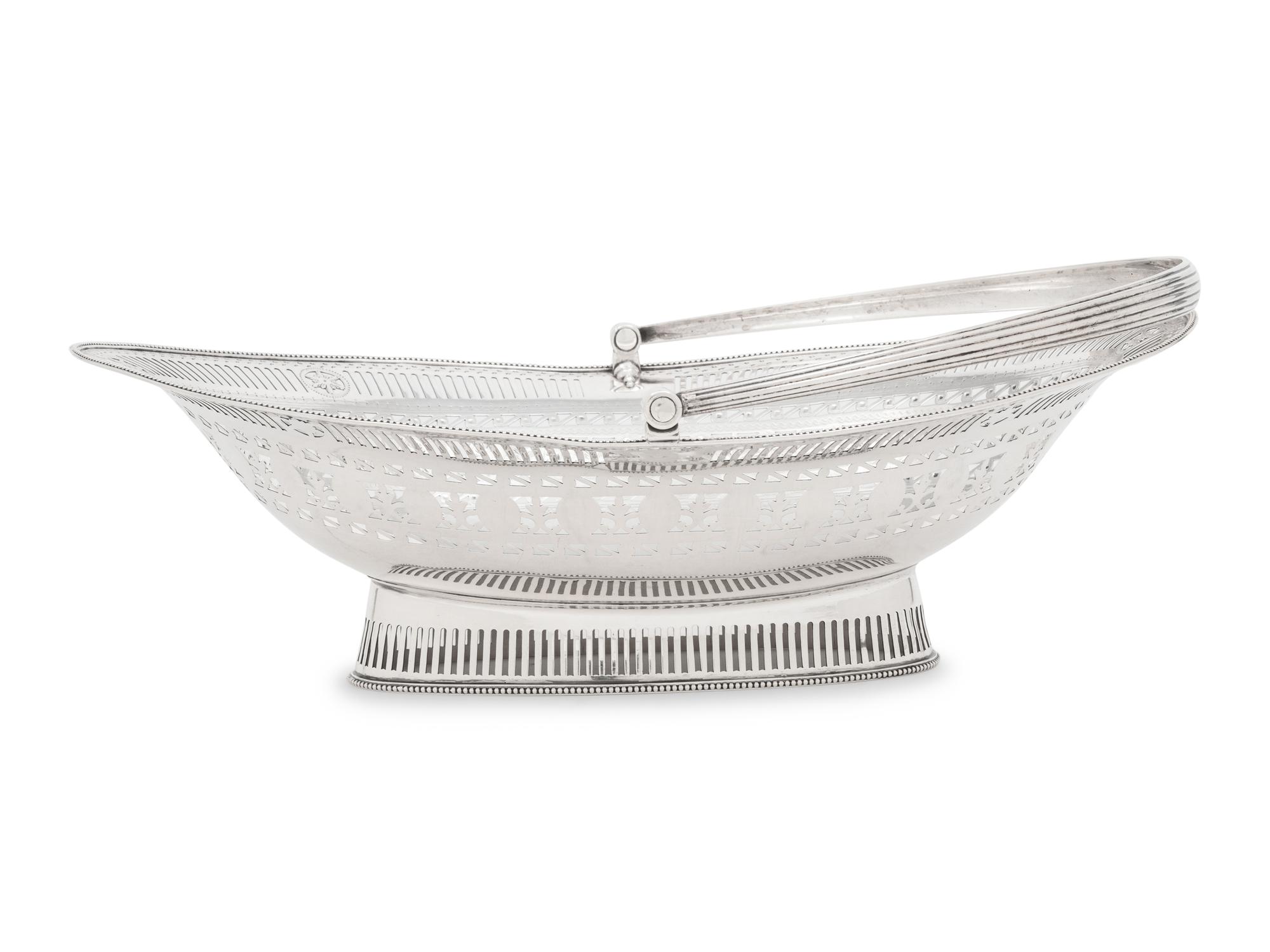 A George III Silver Centerpiece Basket