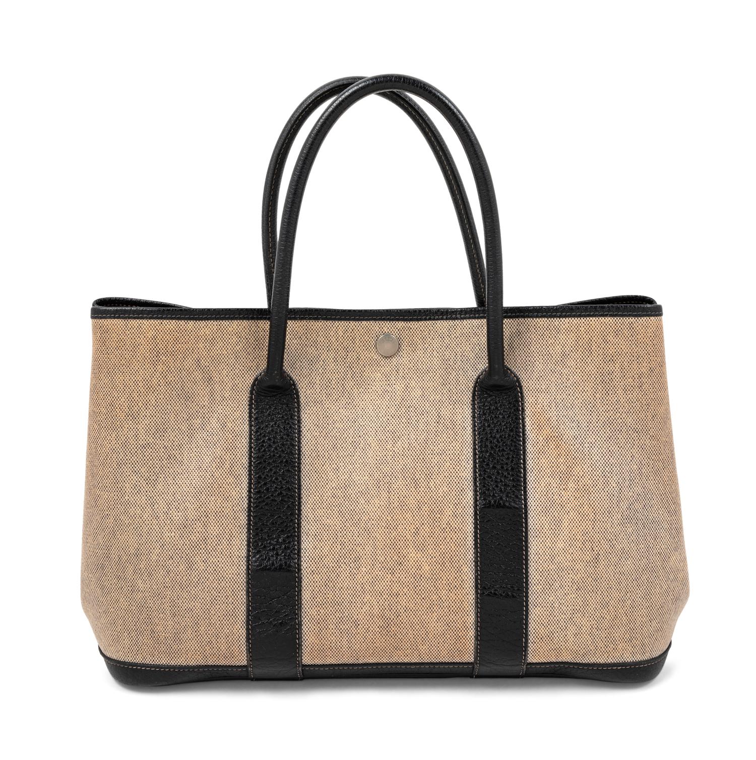 Hermès Toile and Indigo Garden Party MM Tote
