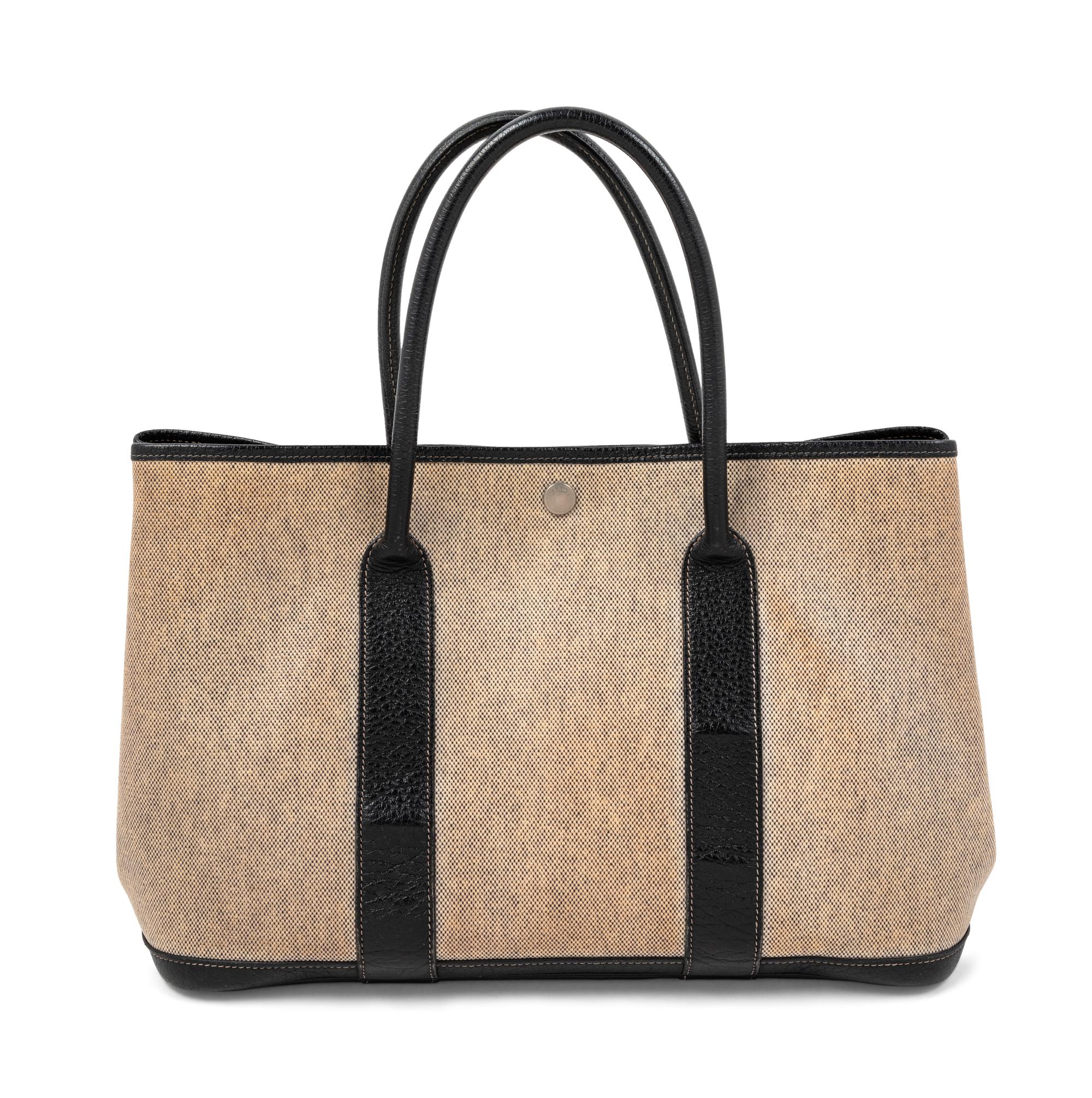Hermès Toile and Indigo Garden Party MM Tote