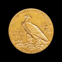 A 1915 Indian Head $5 Gold Coin