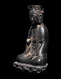A Chinese Bronze Guanyin