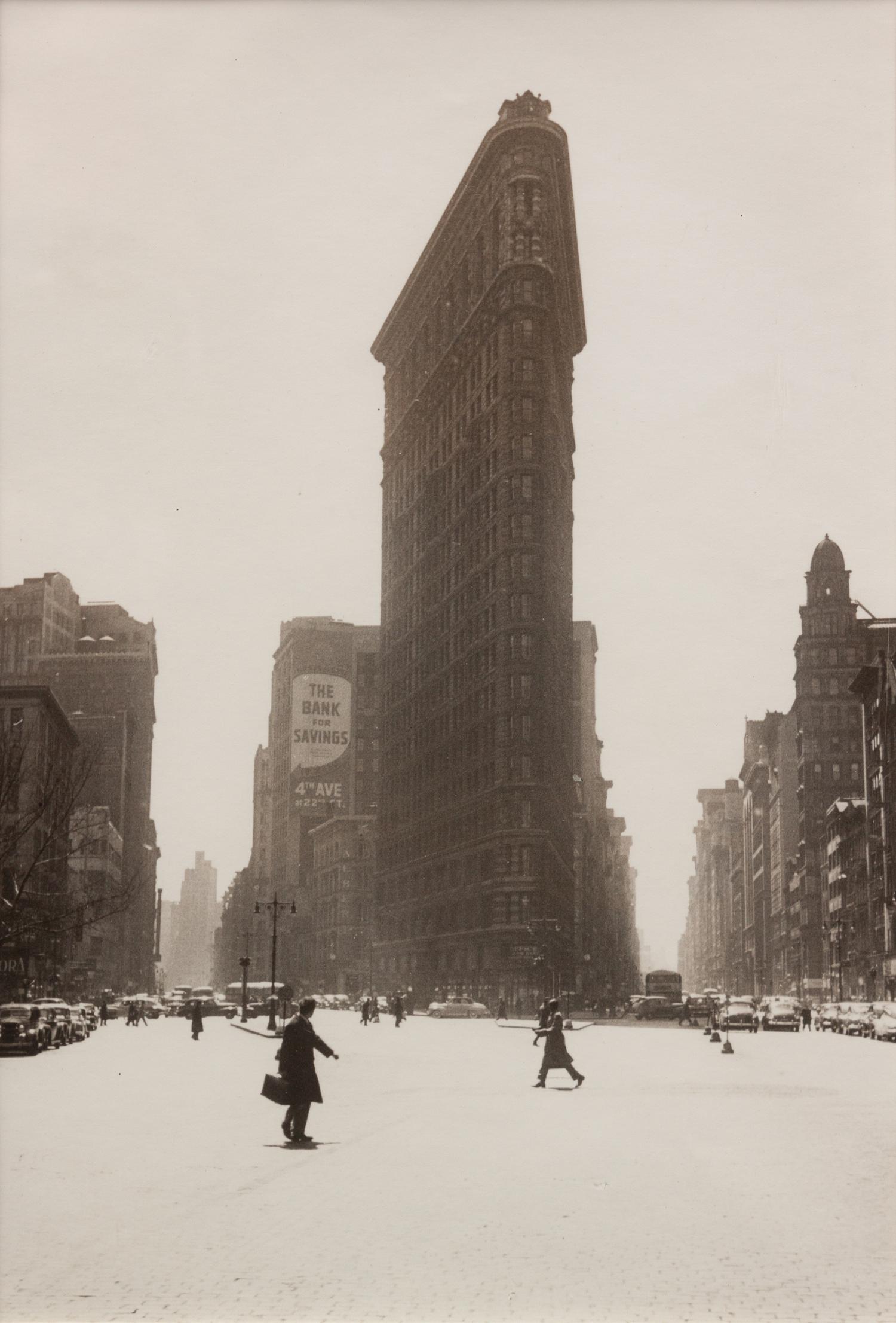 A group of three prints ( Willem de Kooning , 1950; Broadway and Fifth Avenue , 1950; Flat Iron Building, Summer , 1947)