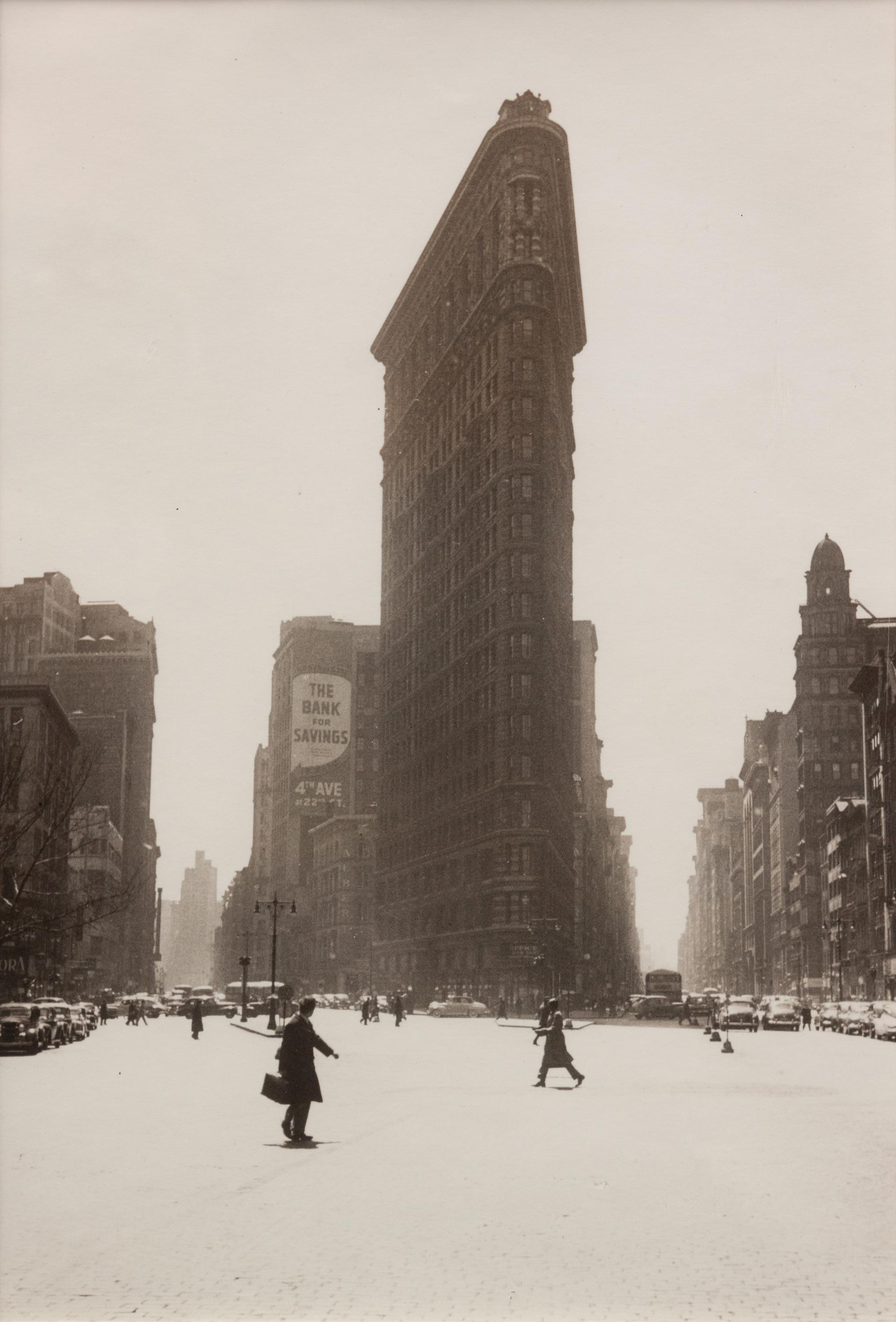A group of three prints ( Willem de Kooning , 1950; Broadway and Fifth Avenue , 1950; Flat Iron Building, Summer , 1947)
