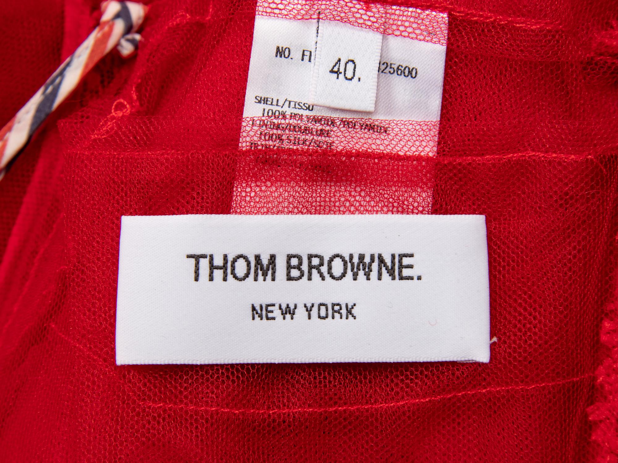 Thom Browne, Sculptural Red Tweed Jacket