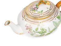 A Royal Copenhagen Flora Danica Porcelain Coffee and Tea Service