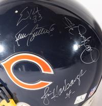An Early 1990s Chicago Bears Autograph Signed Game Model Helmet Including Jim Harbaugh, Mike Singletary and Dan Hampton,