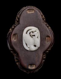 A Chinese White Jade 'Geese' Pendant