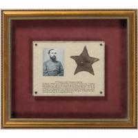 Confederate Souvenir Star from 9th Virginia Cavalry Flag