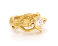 An 18 Karat Yellow Gold and Diamond Ring, Carrera y Carrera, 10.40 dwts.