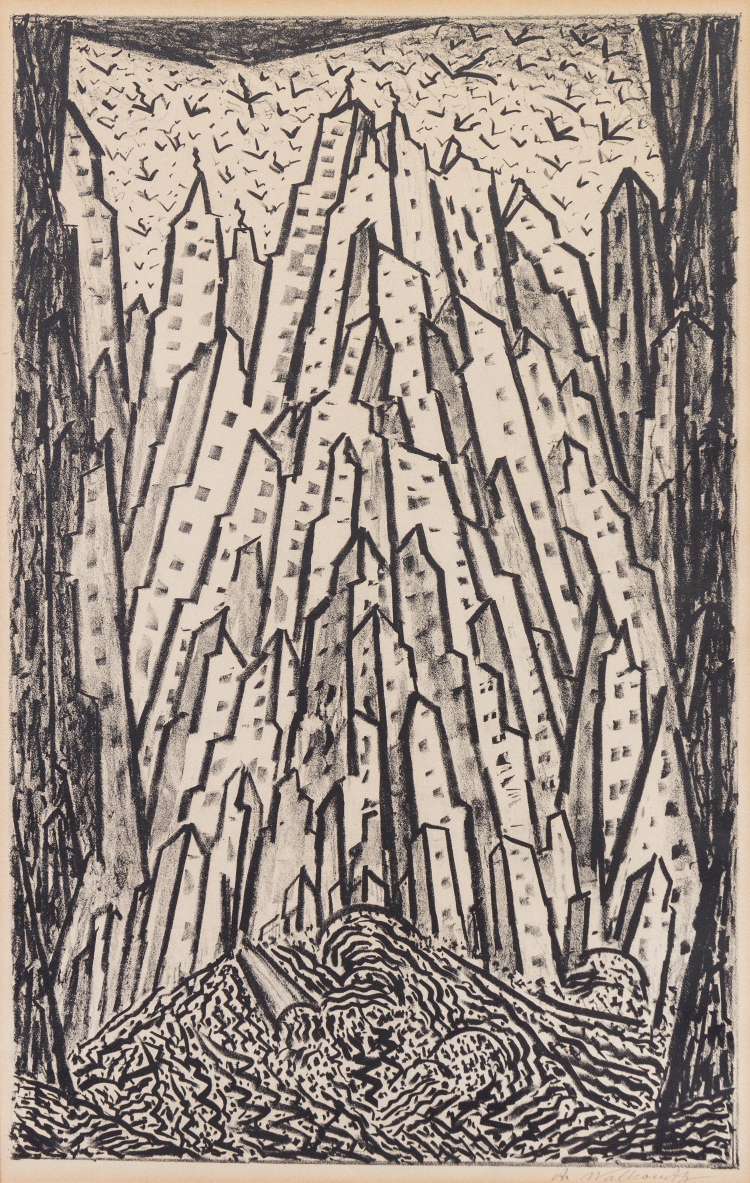 Abraham Walkowitz, (American, 1878-1965), New York