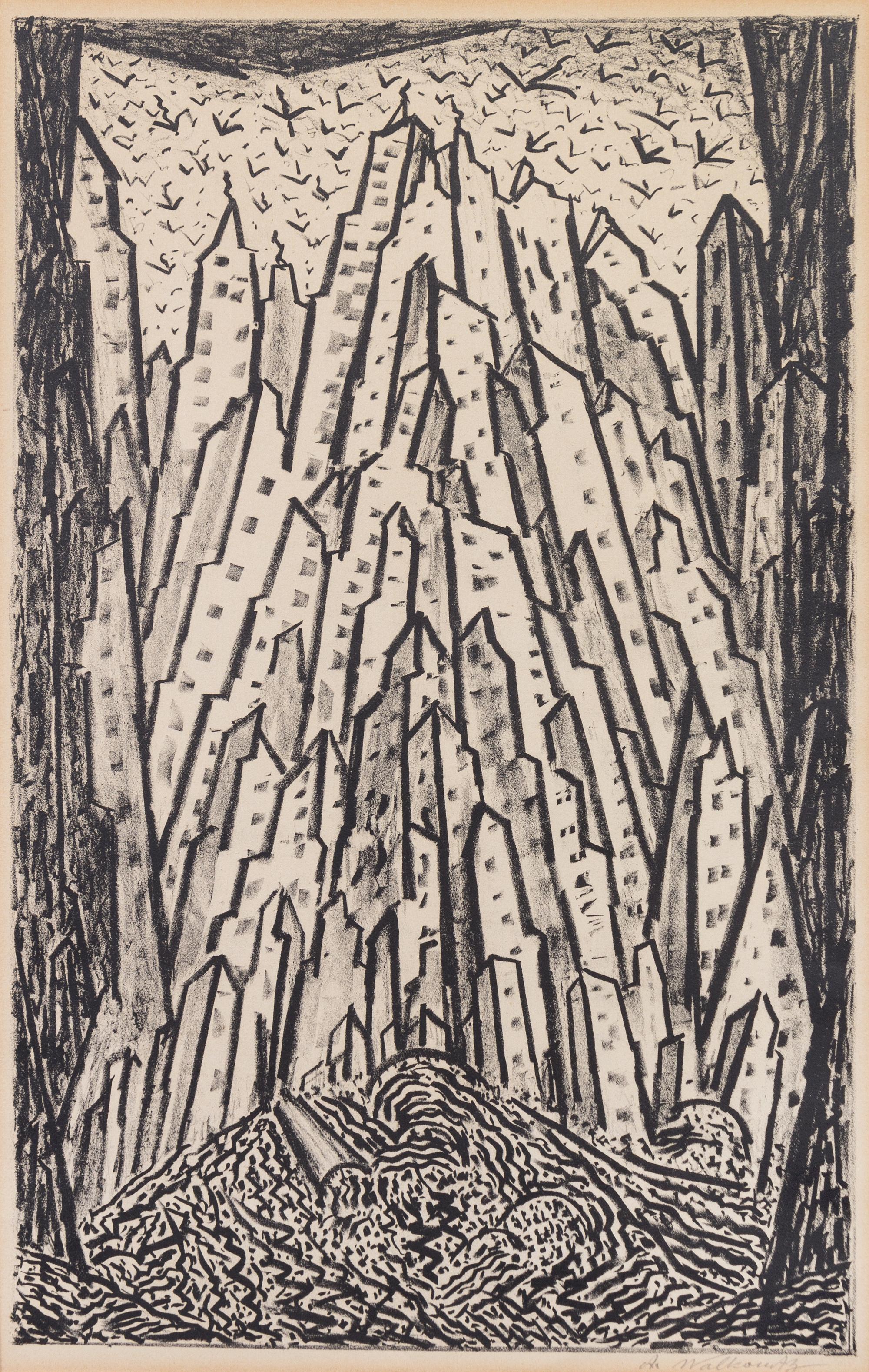 Abraham Walkowitz, (American, 1878-1965), New York