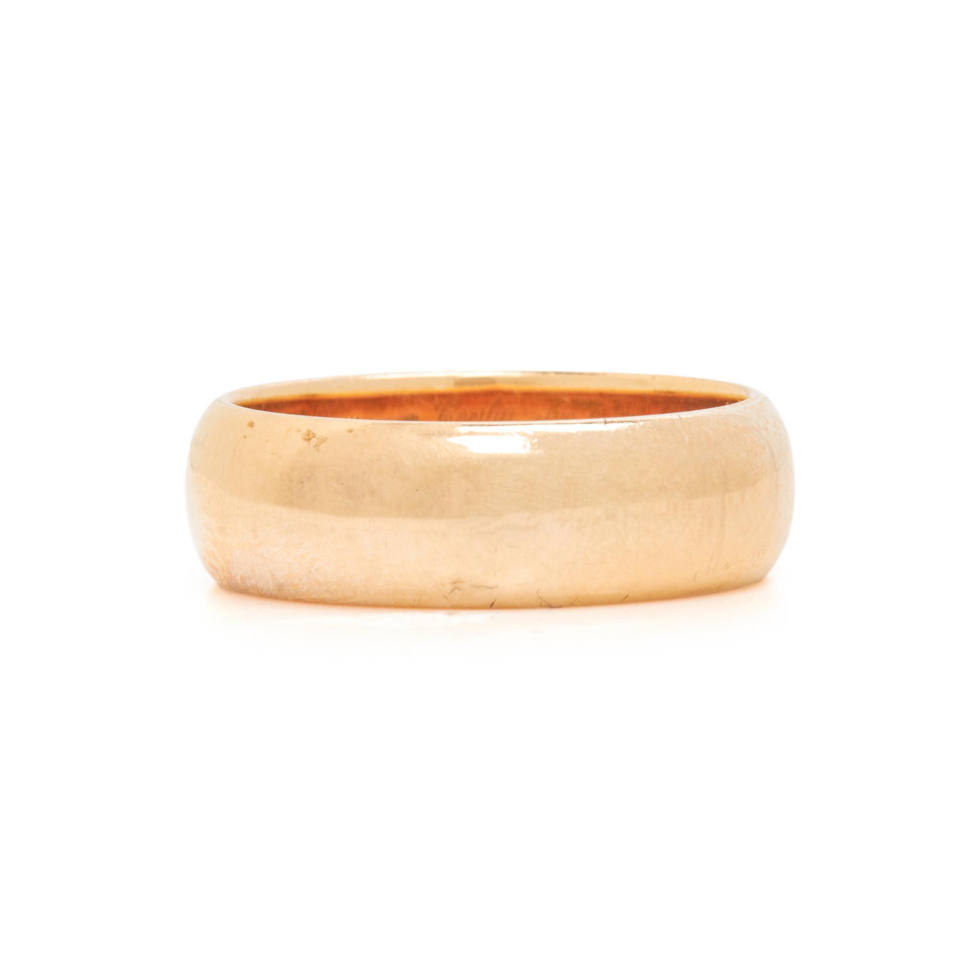 TIFFANY & CO., YELLOW GOLD BAND