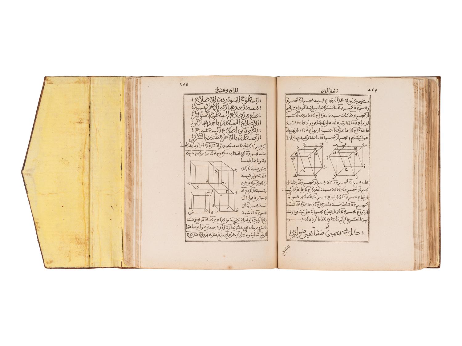 [GEOMETRY]. TUSI, Nasir al-Din (1201-1274). [Commentary on Euclid's Elements]. Fes, Alawi Morocco, 12 Shawwal AH 1293/1 November 1876 A.D.
